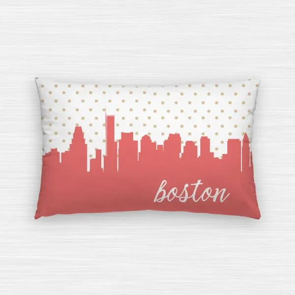 Boston, Massachusetts polka dot skyline