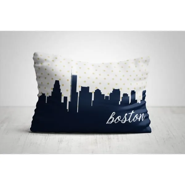Boston, Massachusetts polka dot skyline
