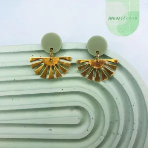Brass Dangles - Fan