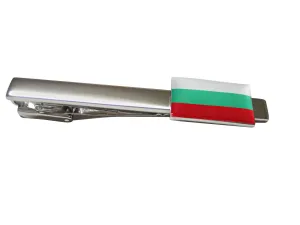 Bulgaria Flag Square Tie Clip