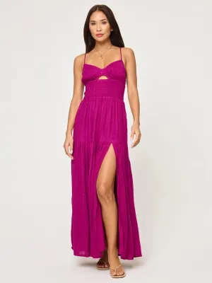 Calla Dress in Berry