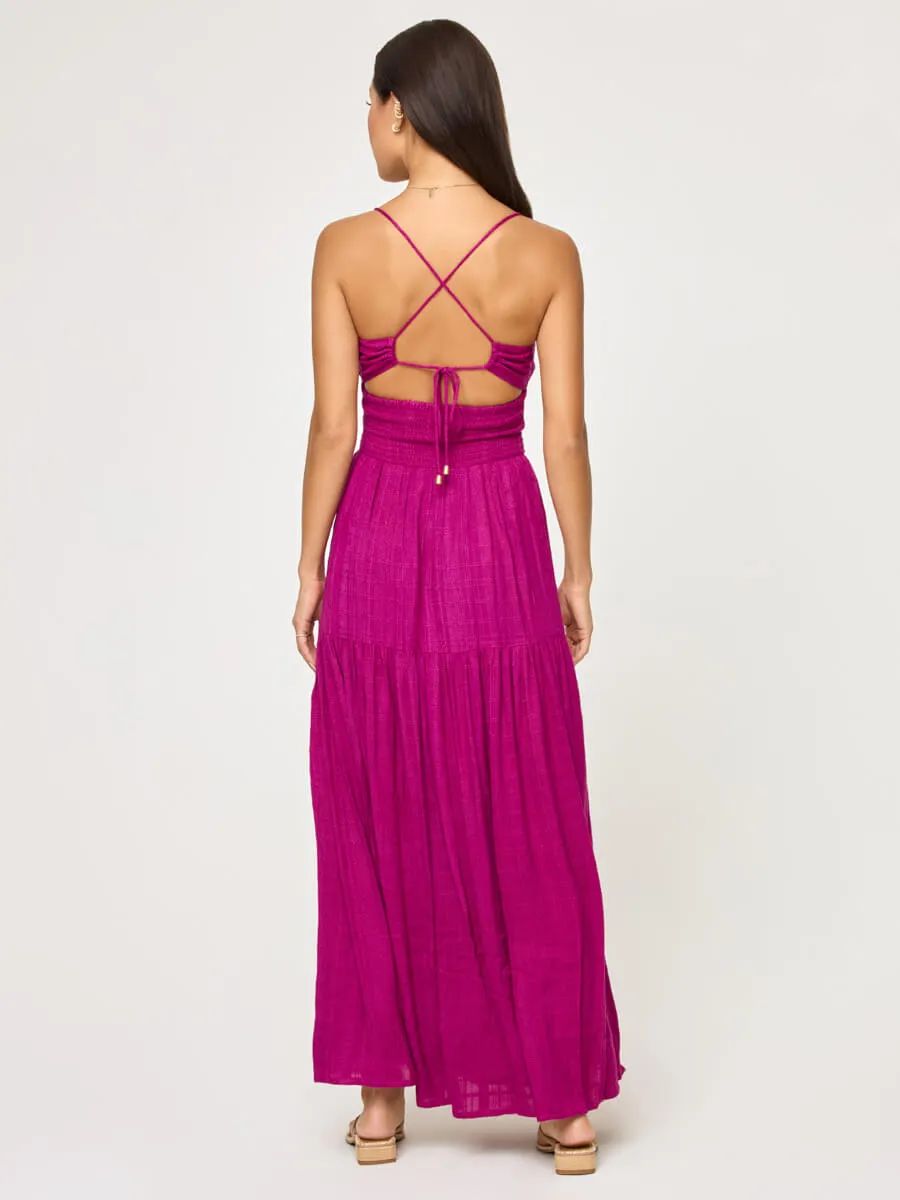 Calla Dress in Berry