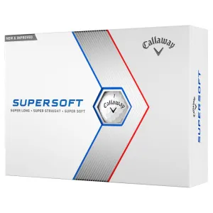 Callaway 2023 Supersoft White Golf Balls 12Pk