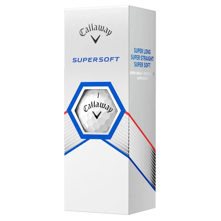 Callaway 2023 Supersoft White Golf Balls 12Pk