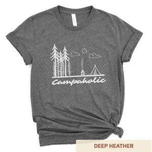 Campaholic - Adult Unisex Jersey Crew Tee