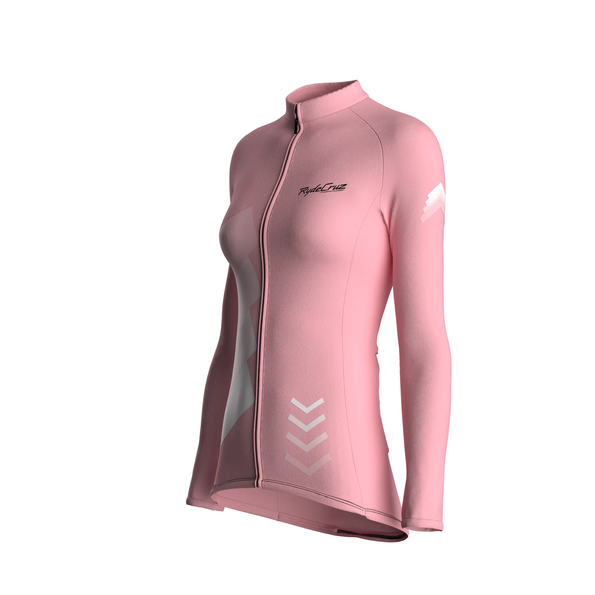 Celestial Grid | Blush Pink Female Long Sleeves Jersey
