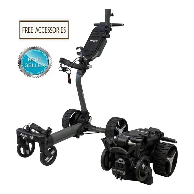 CHARIOT ÉLECTRIQUE AXGLO E5 FOLLOW ME   REMOTE BLACK
