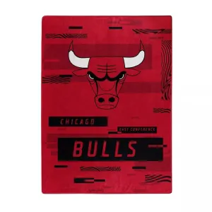 Chicago Bulls Blanket 60x80 Raschel Digitize Design