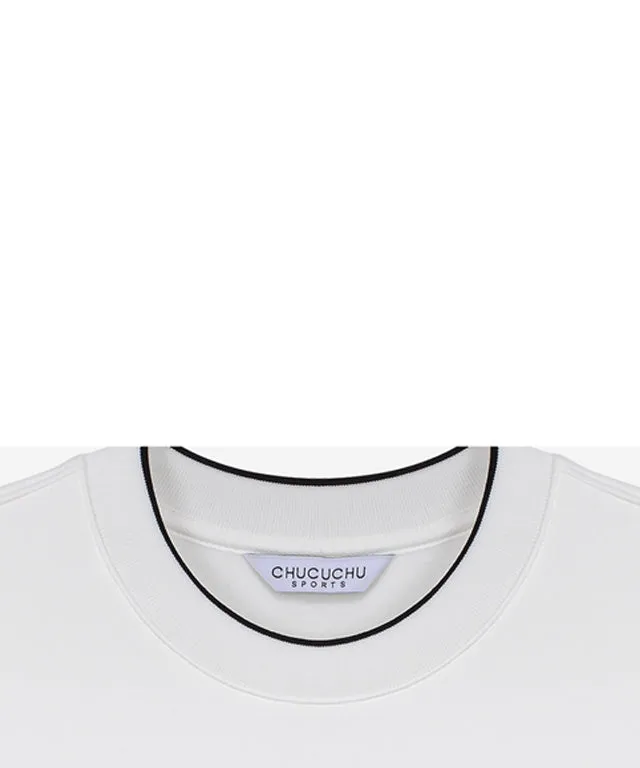 CHUCUCHU Heart Point Crew Neck