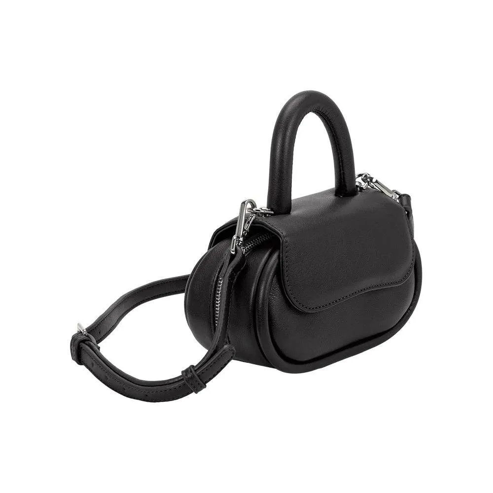 Cici Black Recycled Vegan Crossbody Bag - Melie Bianco