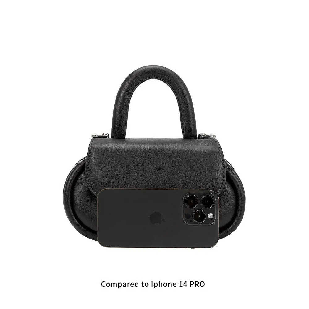 Cici Black Recycled Vegan Crossbody Bag - Melie Bianco