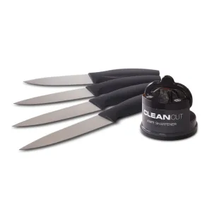 Cleancut Knives Grey Plus Sharpener