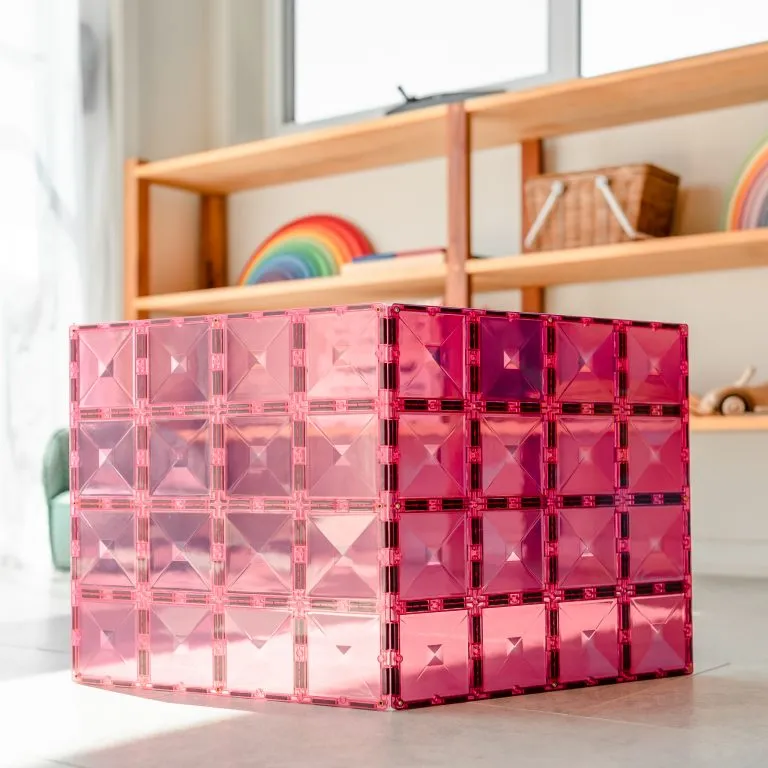 Connetix Base Plates - Pink   Berry