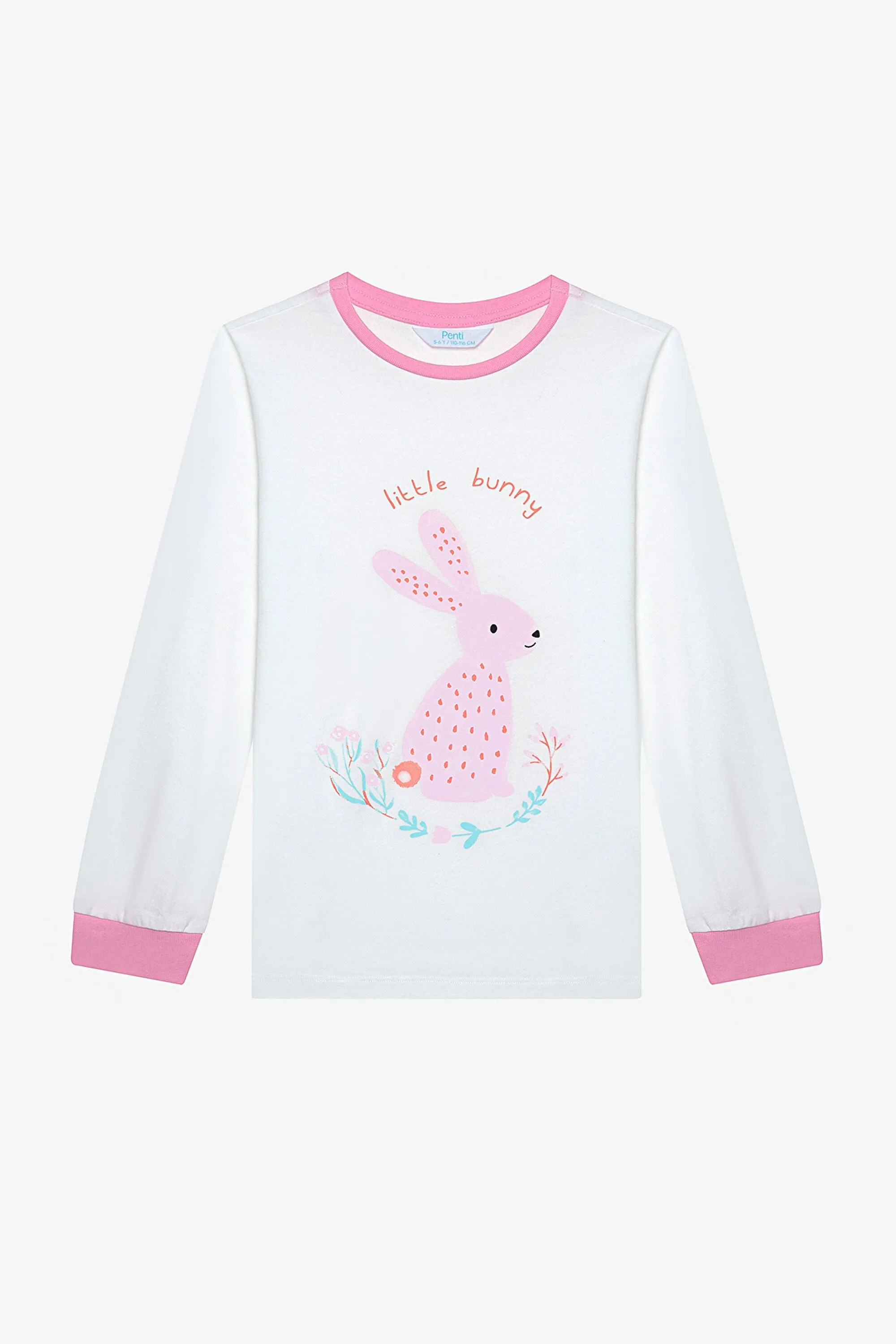 Cotton Girls Picnic 2-Piece Multicolored Pajama Set