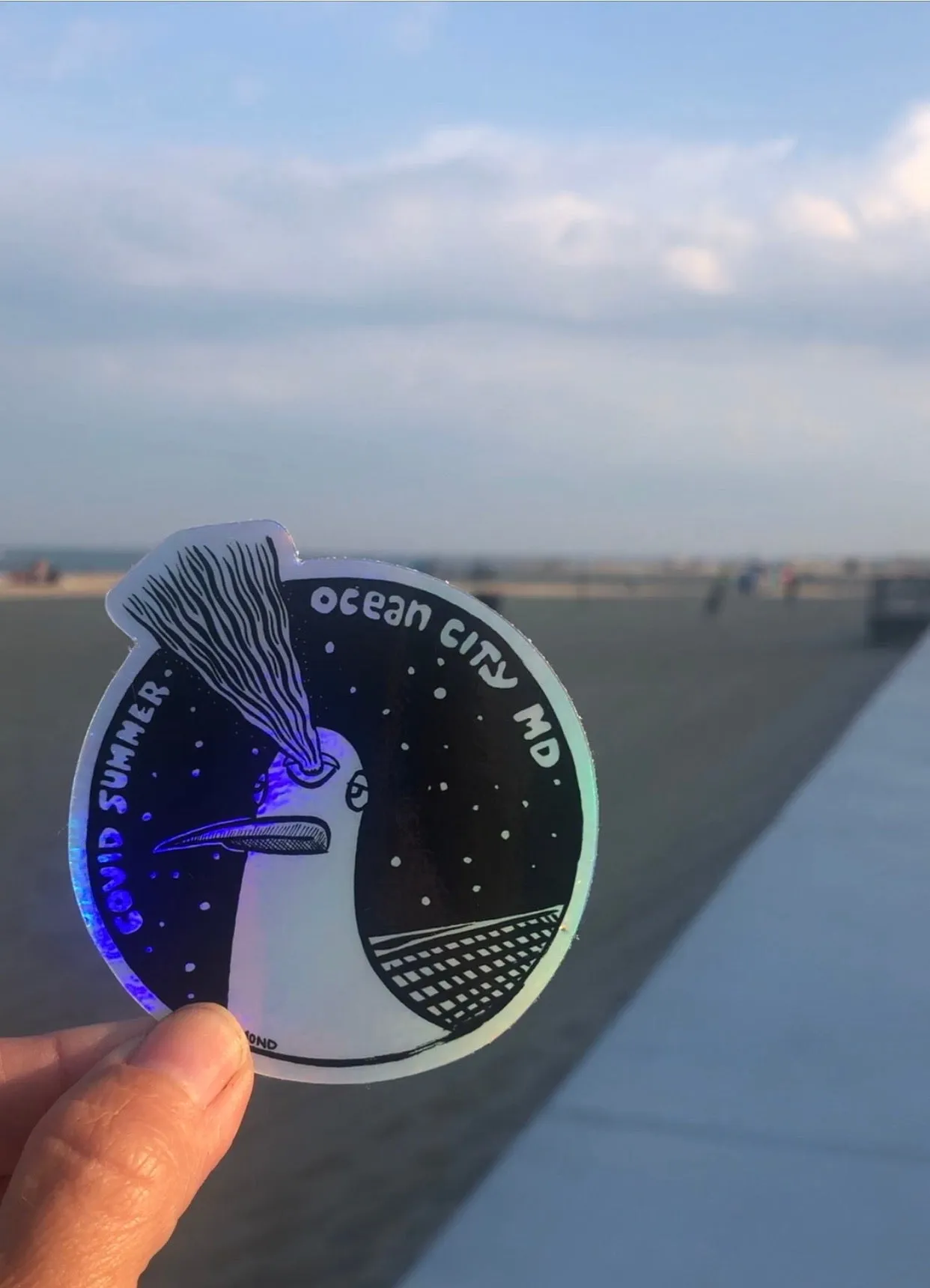 Covid Summer Prism Sticker