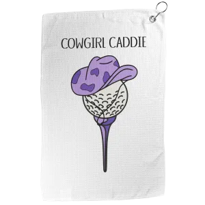 Cowgirl Caddie Purple Golf Ball Towel