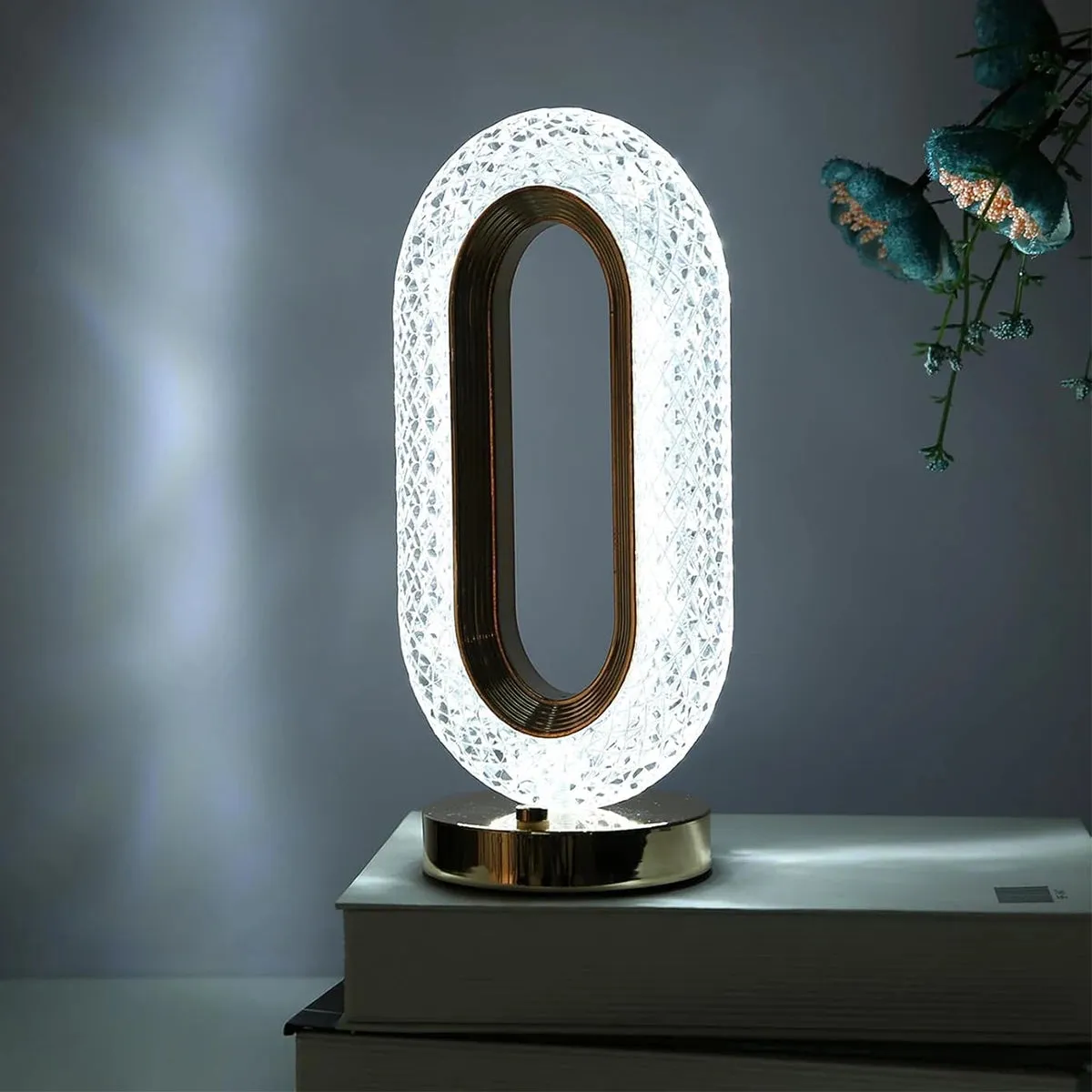 Crystal USB Rechargeable Table Lamp
