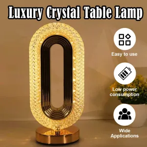 Crystal USB Rechargeable Table Lamp