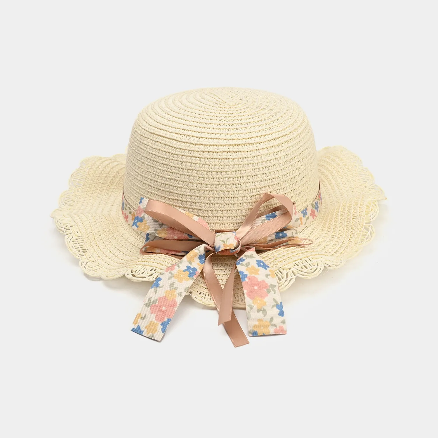 Cute Baby Beach Round Cap/Hat with Elastic | 18M 