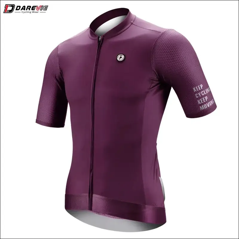 Darevie slim fit cycling jersey - spf 50  high quality bike shirt
