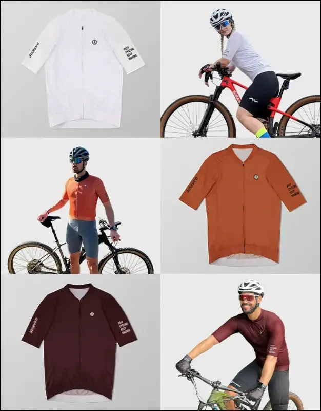 Darevie slim fit cycling jersey - spf 50  high quality bike shirt