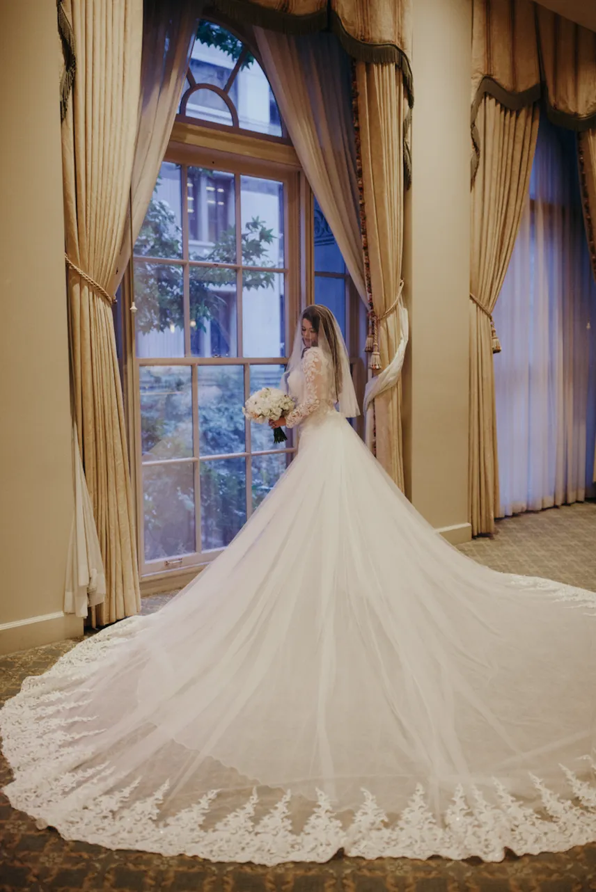Detachable Cathedral Wedding Train (#Tessa)