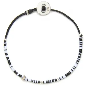 Diamond Beach Bracelet in Black & White