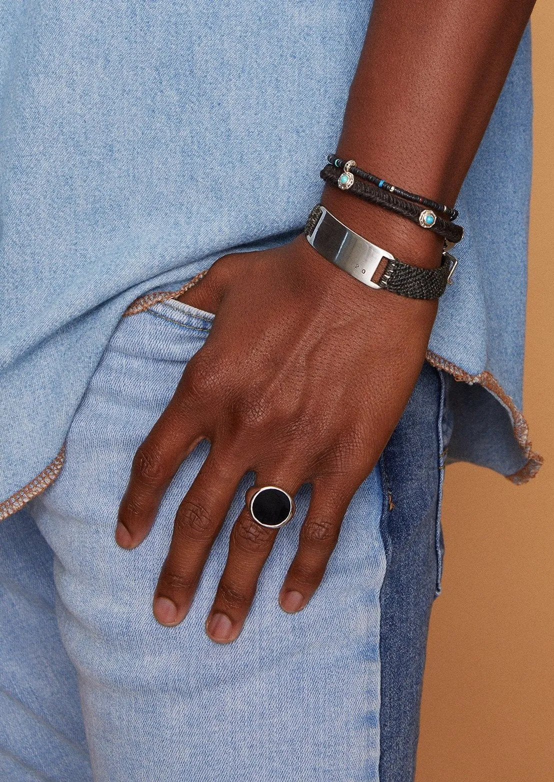 Diamond Beach Bracelet in Black