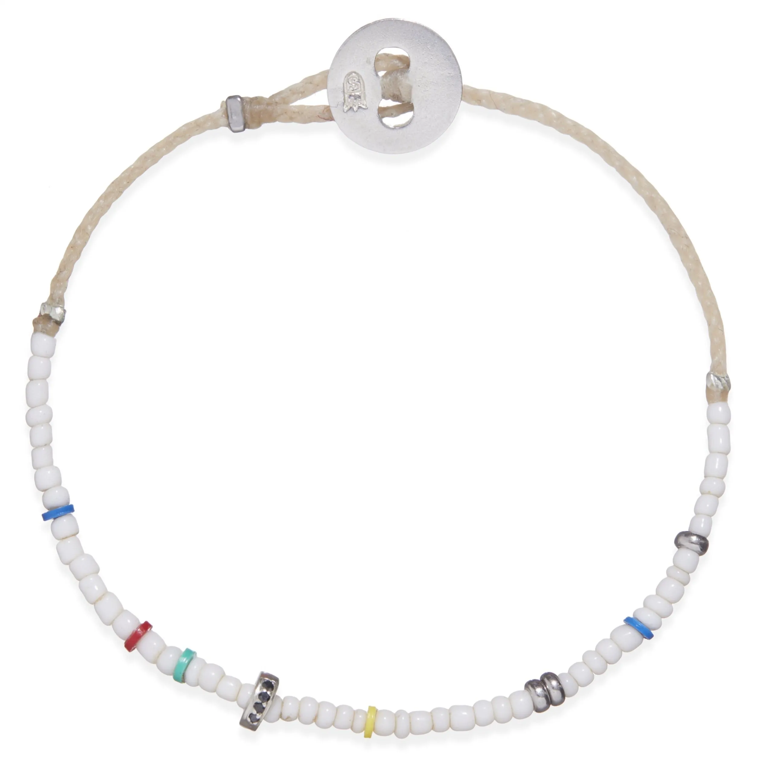 Diamond Beach Bracelet in White