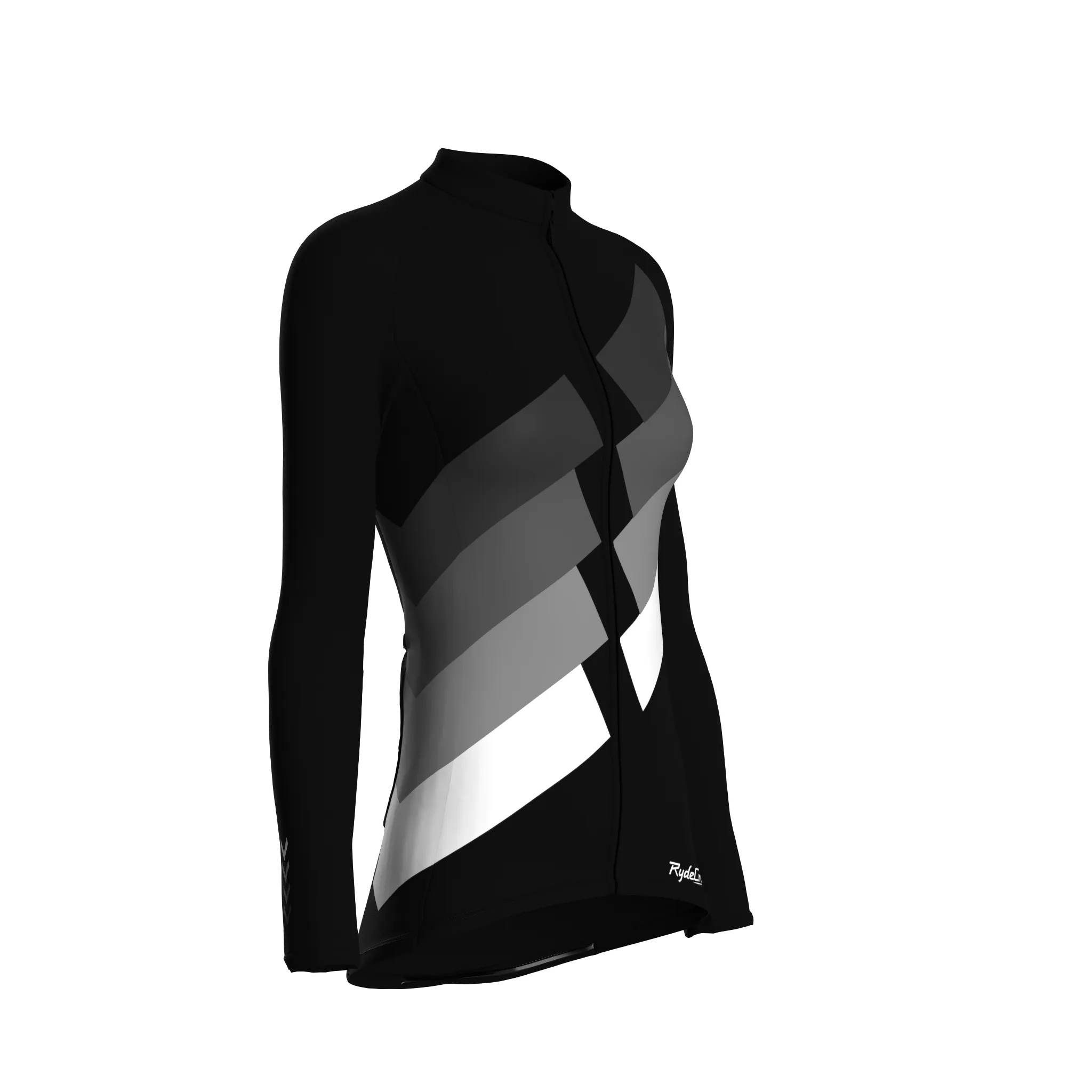 Digital Echo | Black Female Long Sleeves Jersey