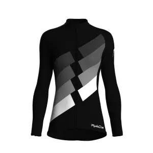 Digital Echo | Black Female Long Sleeves Jersey