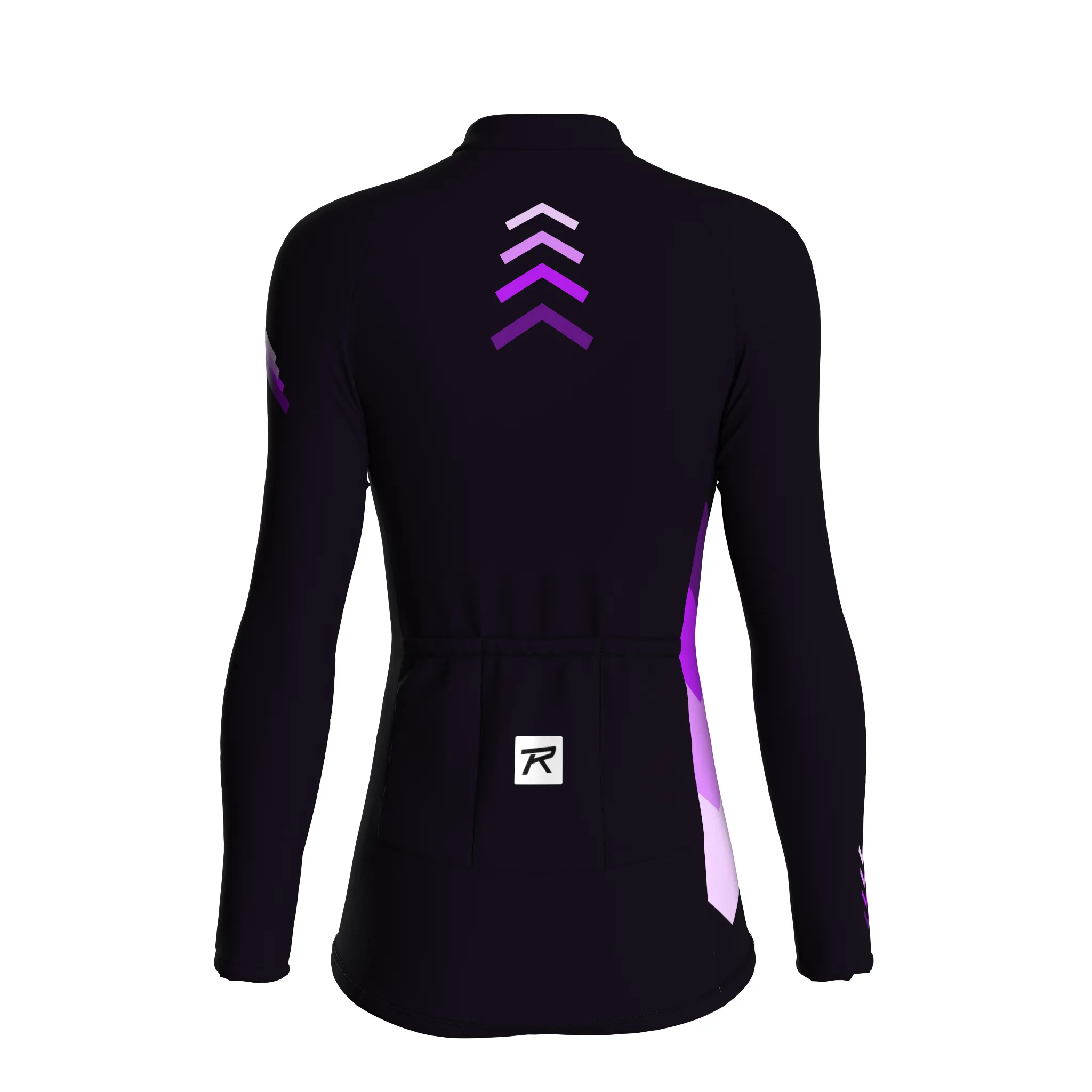 Digital Echo | Dark Purple Female Long Sleeves Jersey
