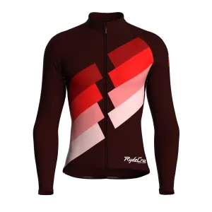 Digital Echo | Dark Red Male Long Sleeves Jersey