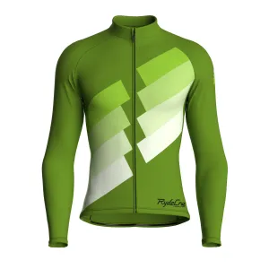 Digital Echo | Khaki Green Male Long Sleeves Jersey