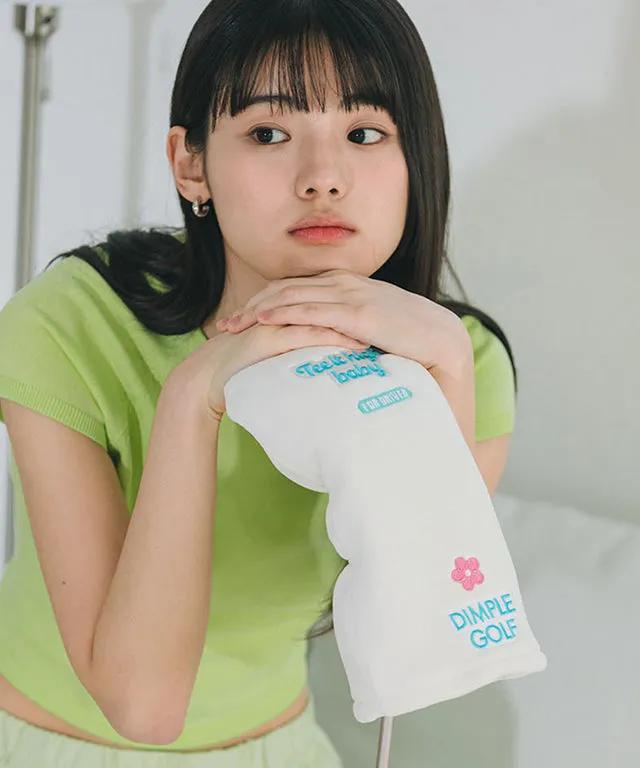 DM  Baby Lotion Driver Head Cover - White