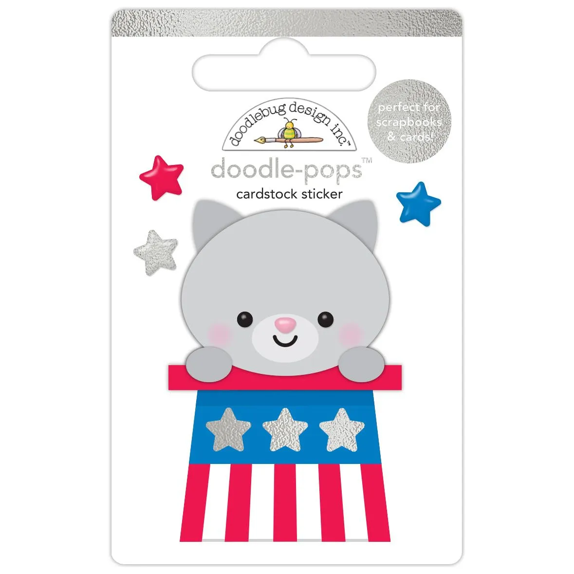Doodlebug - Hometown USA Collection - Doodle Pops - Colonial Kitty / 8509