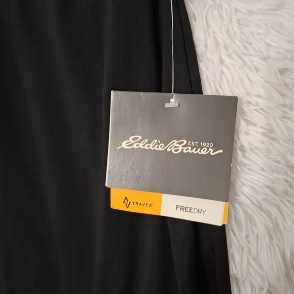 Eddie Bauer Womens Large Travex Black A-line Aster Convertible Travel Skirt NWT