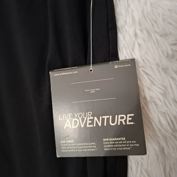 Eddie Bauer Womens Large Travex Black A-line Aster Convertible Travel Skirt NWT