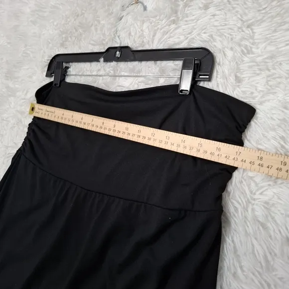 Eddie Bauer Womens Large Travex Black A-line Aster Convertible Travel Skirt NWT