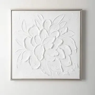 Embossed Flower Wall Art
