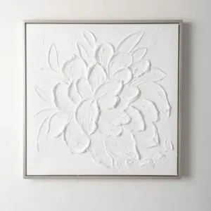 Embossed Flower Wall Art