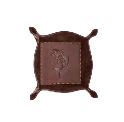 Embossed Leather Valet