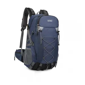 EQ2238 - Kono Multi Functional Outdoor Hiking Backpack With Rain Cover - Black