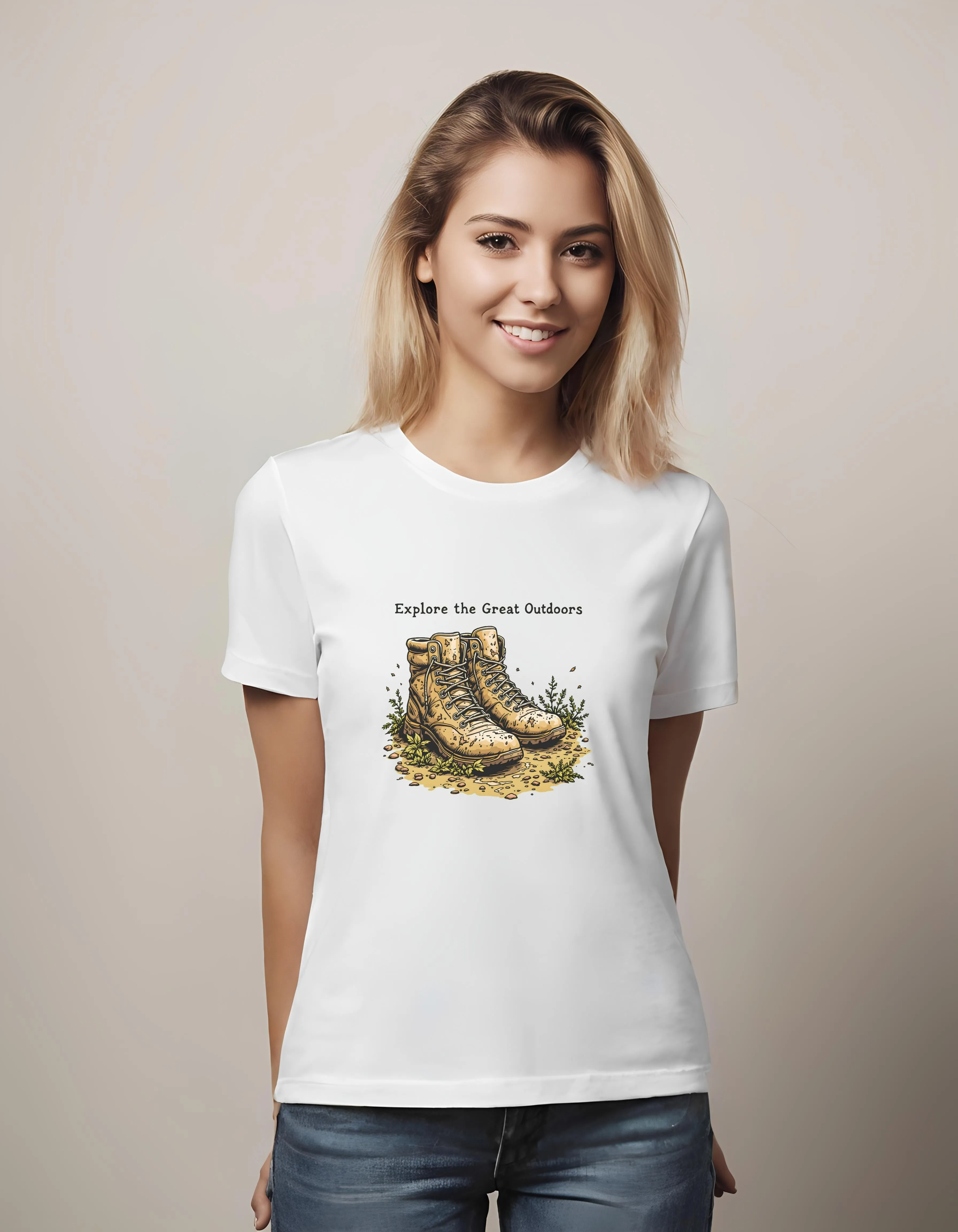 Explore the Great Outdoors Hiking Boots | Classic T-Shirt (Unisex)