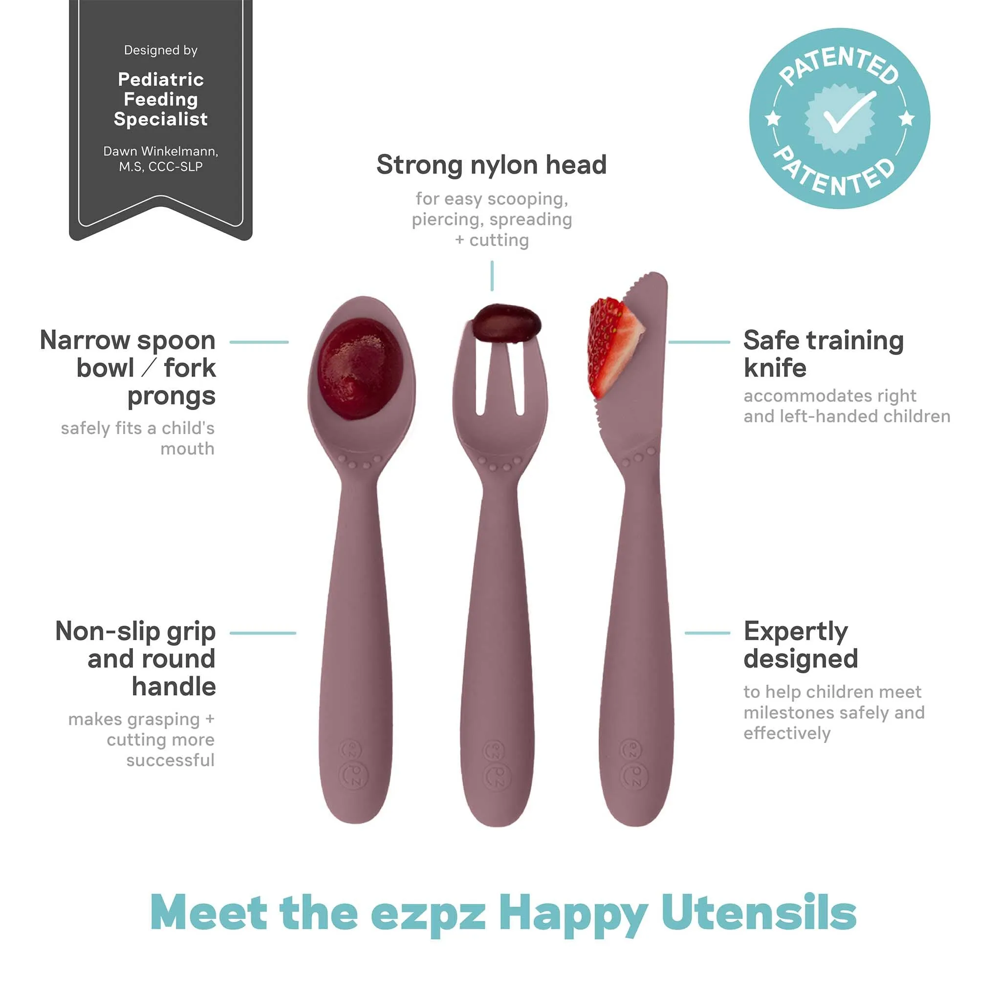 ezpz Happy Utensils