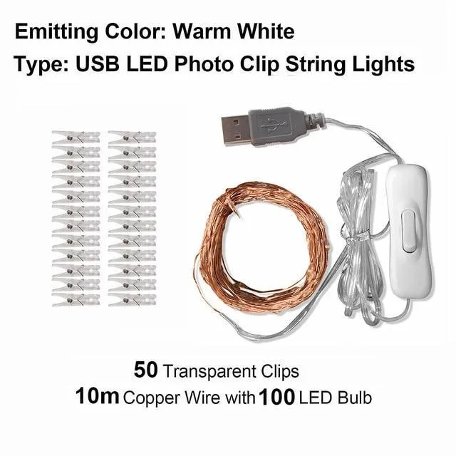 Fairy™ Photo Clip USB LED String Lights