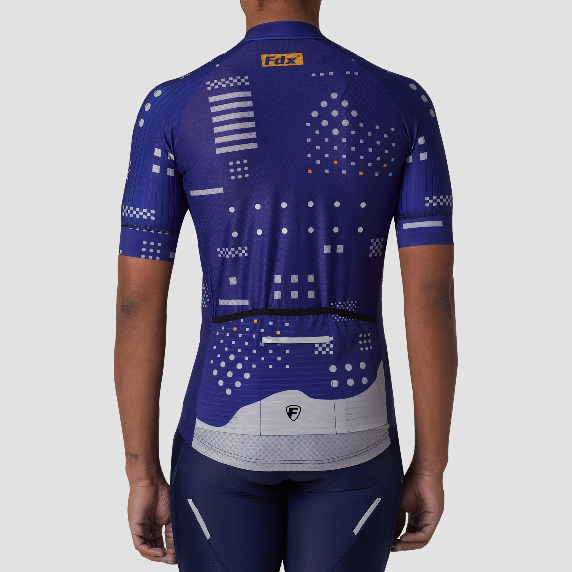 Fdx All Day Blue Men's & Boy's Short Sleeve Summer Cycling Jersey