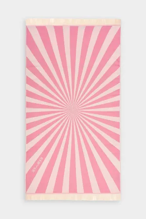 Feather Beach Towel in Lollipop