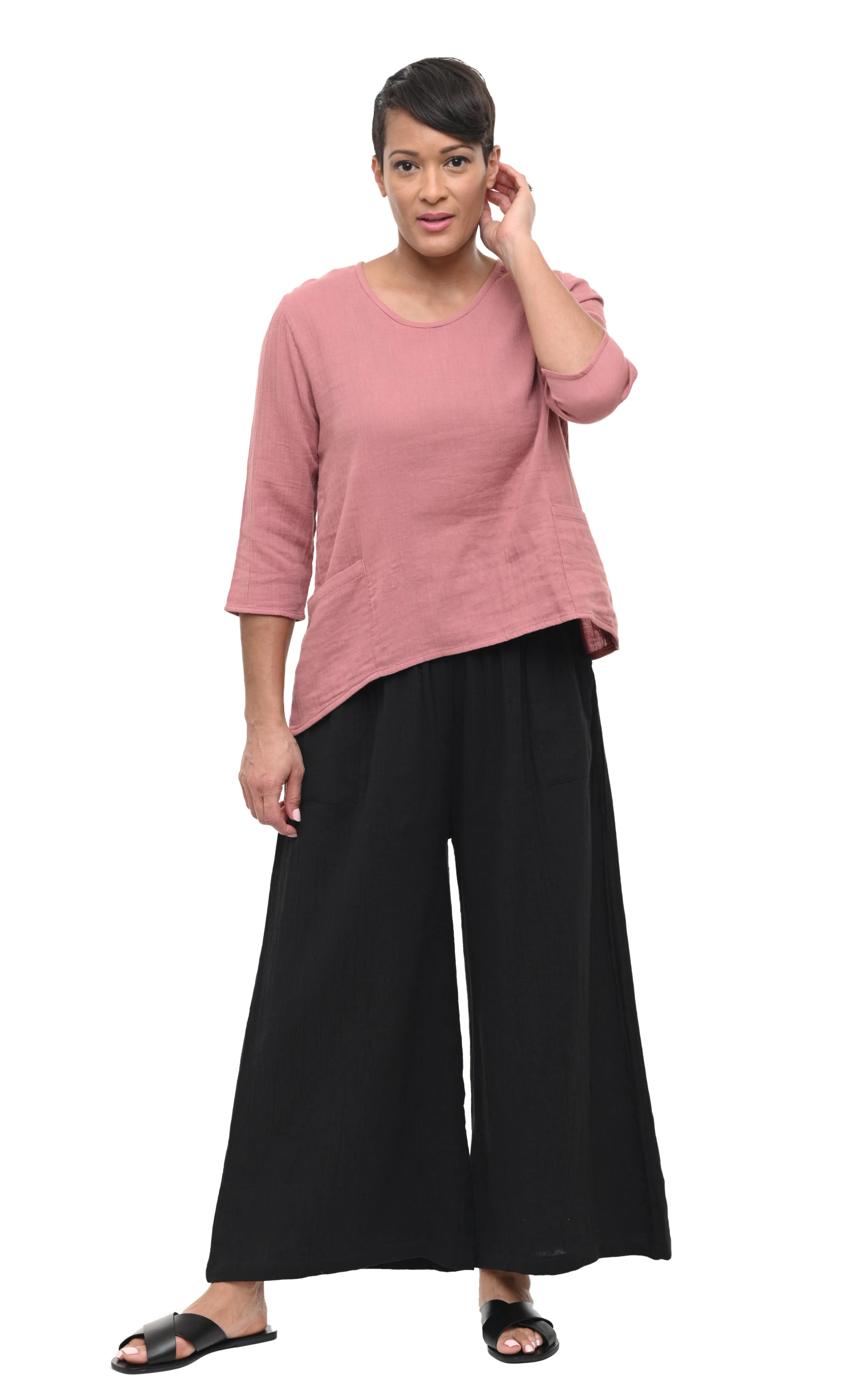 FINAL SALE VCG18 Carly Pullover Top in Rose*