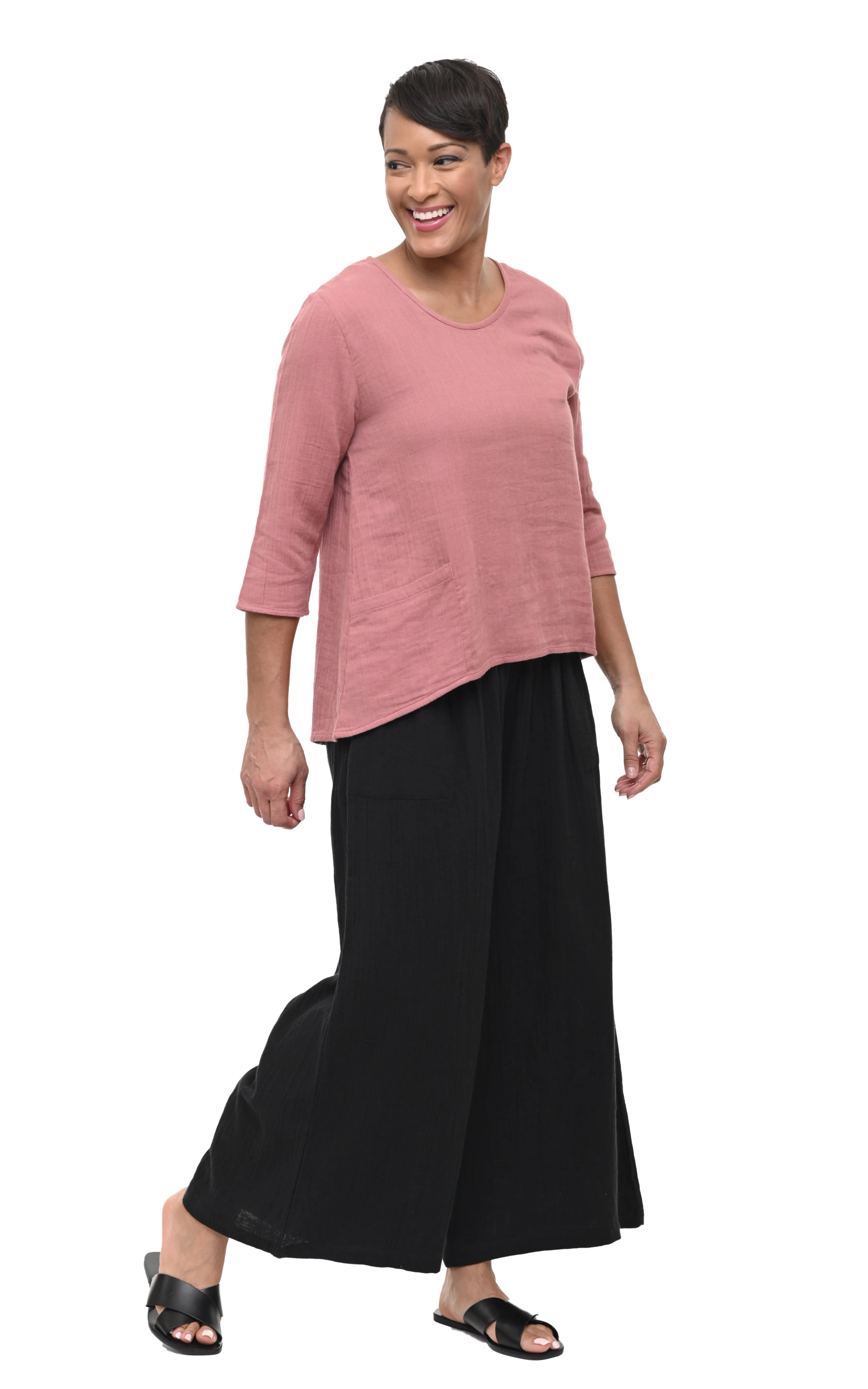 FINAL SALE VCG18 Carly Pullover Top in Rose*